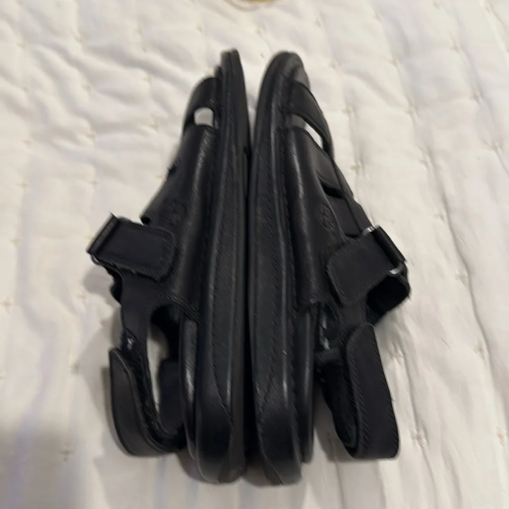 Men’s Timberland Quality Smart Comfort System Black Genuine Leather Sandals!